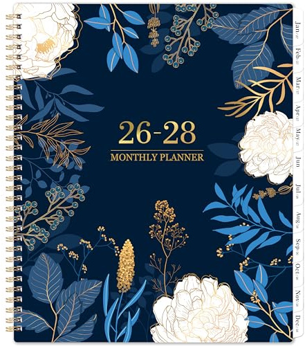 2026-2028 Monthly Planner - 2 Year Monthly Planner/Calendar 2026-2028, July 2026 - June 2028, 11 x 9, 24 Monthly Planner with Tabs, Back Pocket, Holidays, Twin-Wire Binding, Note Pages