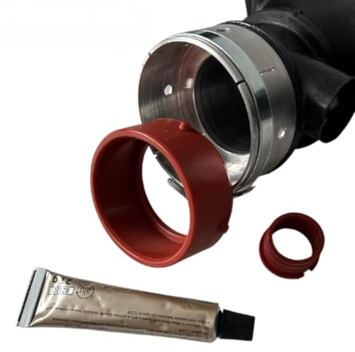 MPS COLOR Lufteinlassschlauch - Ansaugrohr Reinluftkanal Luftmassenmesser für Mercedes-Benz OE A6420907337 Aluminium Reparatur Flansch Komplettset, Ansaugkrümmer, Motorluftkanal