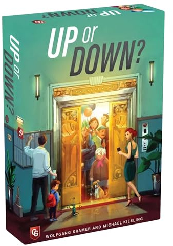 Capstone Games Up or Down? Card Game – Fun Family Card Game for 2-6 Players, Ages 8+ – Quick Play, Easy-to-Learn Strategic Card Game for Game Night, Fun Card Games for Adults & Kids