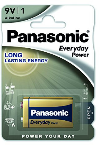 Panasonic 6R61 Everyday Transistor 9V, Argento
