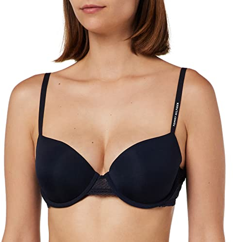 Tommy Hilfiger Damen Balconette-BH mit Bügel, Blau (Desert Sky), 80B