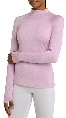 TCA SuperThermal Maglia Termica da Donna a Manica Lunga con Quickdry a Collo Alto - Rosa, M