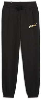 PUMA ESS+ Script Metallic Pants FL G, Pantalones de Punto, 682799