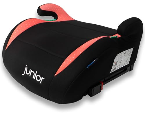 PETEX Seggiolino auto con Isofix Max Plus, i-Size ECE R129, da 7 a 12 anni, per statura da 125 a 150 cm, rialzo del sedile, rosa