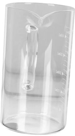 Amosfun Gobelet à Eau Transparent Avec Graduation Pour Stockage De Lait Jus Et Liquides Réutilisable Sans Couvercle
