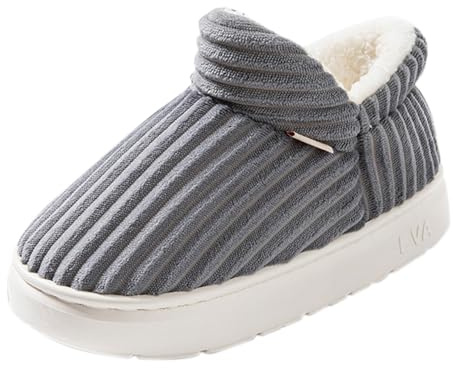 Hausschuhe Damen Herren Flauschige Pantoffeln Memory Foam Geschlossen Winterhausschuhe Gefüttert Plüschhausschuh Plüsch Flauschige Slippers Winter Bequeme Pantoffeln Warme Leicht