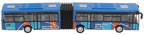 MotiveTech Diecast Alloy Tram Bus Autobus Elettrico Giocattolo Modello Pull Back in Lega Decorazione da Tavolo per Casa Adatto per Bambini Collezione Regalo