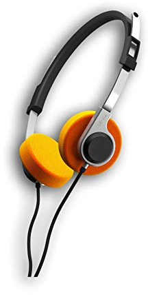 Gioteck TX20 - Casque Gaming PS4 Vintage Filaire - Micro Antibruit et Contrôle du Volume - Son Surround - Cable Jack 3.5mm - Casque Gamer Compatible avec Switch/PS4/PS5/Xbox One/Series et PC (Orange)