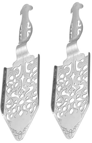 Cabilock Cuillères à Absinthe en Inox 2 Pièces Cuillère à Sucre Vintage Compte-Gouttes à Absinthe Multi-Usages Filtre à Cocktail Accessoire de Bar pour Maison et Bar