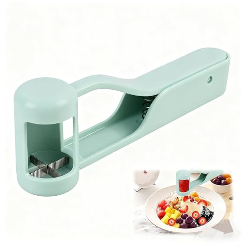 Jecdfs Trancheuse de Fruits et Légumes – Outil de Coupe Efficace pour Raisins, Cerises, Tomates et Fraises – Facile à Nettoyer et Sécurisé pour Enfants