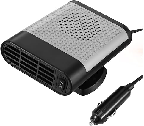 Balacoo Calentador De Coche Soplador De Aire Caliente Portátil Desempañador De Calefacción Para Coche Para Invierno Uso Parabrisas