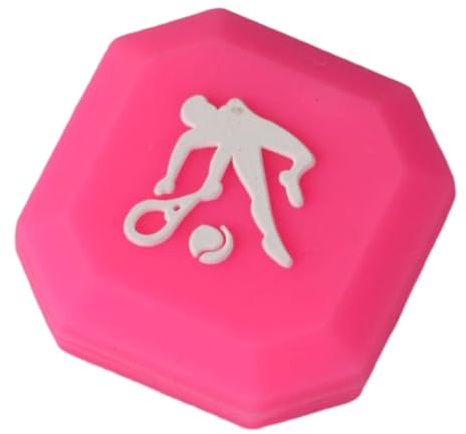 Harilla Amortisseur de Vibrations pour Raquette de Tennis, Anti-Vibrations, en Silicone, pour débutants, Rose Rouge