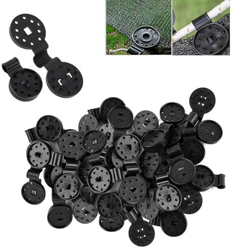 240 Pezzi Clip di Fissaggio per Rete Ombreggiante, Ganci in Plastica Nera Regolabili per Teli Parasole e Serre, Fermagli Resistenti per Esterno e Agricoltura, Installazione Rapida senza Attrezzi