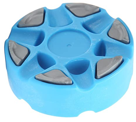 Hockeypuck Tät konsistens platt Lätt glidande rullhockeypuck i plast för daglig skridskoträning och tävlingsanvändning (Light Blue)