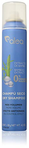 ALEA - Champú Seco Bambú - 200 ml - Absorbe el Exceso de Grasa y la Suciedad - Recupera la Vitalidad y Brillo del Cabello - Limpia y Refresca el Cabello
