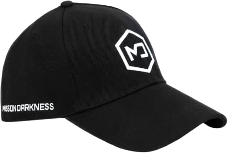 Mission Darkness EMF Blackout Hat - Anti-Radiation Snapback Cap Protects Against EMF EMI RF 5G Wireless Signals - Universal Adult Size (Adjustable)