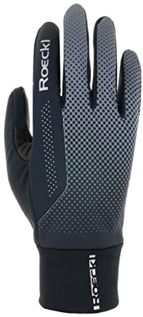 Roeckl Rimbach Winter Fahrrad Handschuhe lang grau/schwarz 2023: Größe: 10