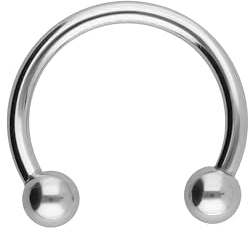 OTHER Piercing Nasenpiercing Hufeisen Septum Ohrpiercing Titan Lippenring Nase Lippe Ohrring Nostril Conch Daith Helix Rook Tragus Lobe Body Piercing Schmuck Piercings Silber 1,2 x 10mm