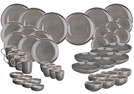 Service Complet STELLAR - 48 pièces - Gris béton