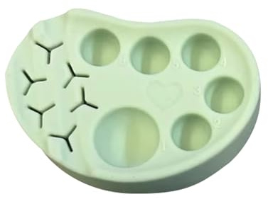 Palette de maquillage réutilisable en silicone - Outil de levage de cils durable - Plateau de mélange de teinture de cils avec supports à outils, palette de mélange multifonctionnelle pour