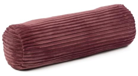 liebling Kissenrolle, Nackenrolle mit Cord-Optik, mit Reißverschluss, 100% Polyester - Mikrofaser, 70 x 22 cm, Farbe: Beere
