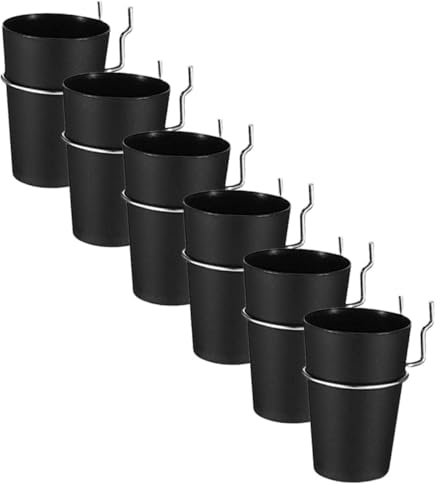 SKISUNO 6sätze Teiliges Pegboard Organizer Aus Langlebigem Eisen Und Abs Mit Hakenringen Praktische Aufbewahrungsbecher Zur Einfachen Organisation Kleiner Teile in Werkstatt Büro Und Garag