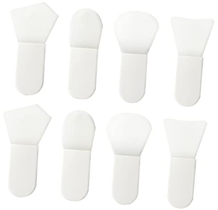HAPINARY 8piezas Cepillo De Limpieza Facial Mini Pala Silicona Mango Corto Para De Barro