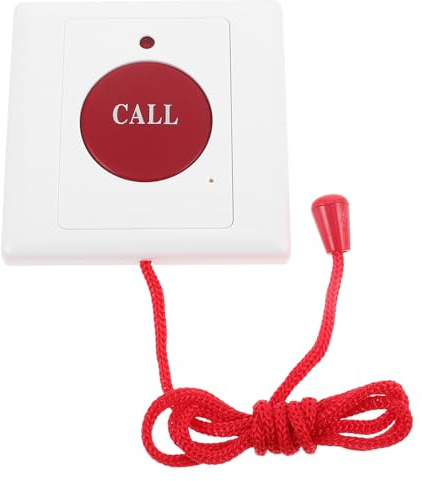 SUPVOX Botón De Emergencia Supvox para Mayores con Alarma Dual Y Sistema De Llamada De Emergencia Fácil De Usar para Casa Hospital Y Residencia