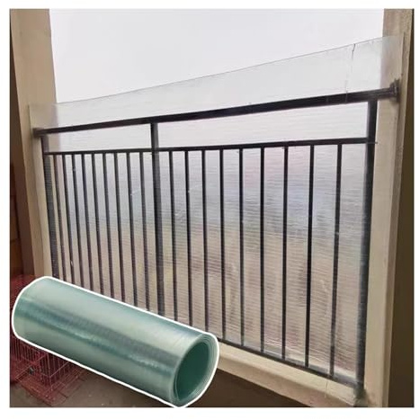 ZXCVBNAS UV Resistant Greenhouse Clear Film，Polycarbonate Roofing Sheet Greenhouse Panels,Insulated Transparent Polycarbonate Roof Panels，for Solarium Pergola Patio Gazebo Coop(W0.7xL4m/2.3x13.1ft)