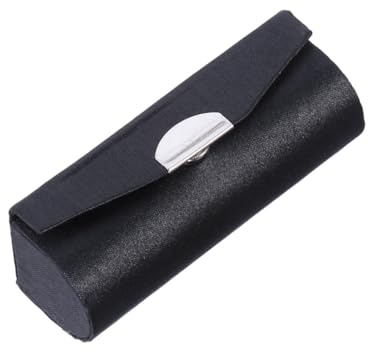 VOSAREA Custodia Portarossetto Compatta Nero con Specchio, Organizer per Rossetti e Balsami Labbra, Facile da Trasportare, per Viaggio e Tasca Colore Casuale