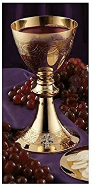 Creative Brands JC716 Etched Celtic Cross Chalice with Paten