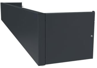 ATOLE Coperchio del cassonetto per tapparelle con Asta per Tende Integrata 400 cm - Grigio Antracite RAL7016