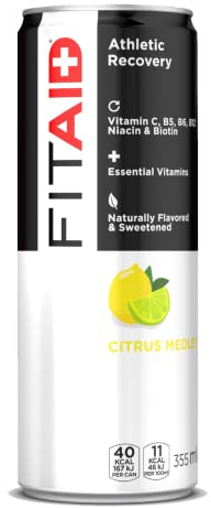 LifeAID FITAID Recovery Blend | 100% Clean & Paleo Friendly | No Artificial Colors, Flavors or Sweeteners | BCAAs, L-Glutamine, L-Arginine, Omega 3s, 12 oz Can (Pack of 24)