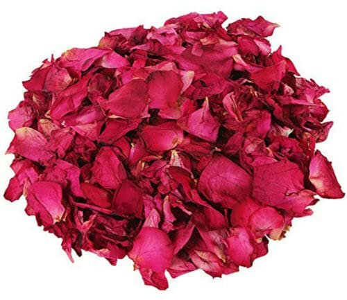 EliteKoopers 500g Dried Rose Petals Flower Natural Red Rose Dried Petals Edible Buds