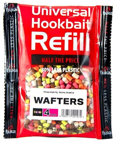 Fjuka Wafters 4mm REFILL | Easy to suck in | Hair-rigs | Direct hooking