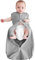 HINATAA Swaddle Wrap für Baby, Neugeborene Baby Schlafsack, Baby Swaddle Sack Atmungsaktive Weiche Premium-Baumwolle für Kinder Alter 0-3/3-6 Monate (Grau, 3-6 Monate)