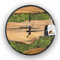 MODERNMOMENTS ® Moos Wanduhr aus massiven Holz ohne Tickgeräusche Handarbeit Olivenholz Holz Wanduhren modern Baumkante Holzuhr Wohnzimmeruhr Uhr Wand Massivholz Naturholz Clock Deko Moosbild