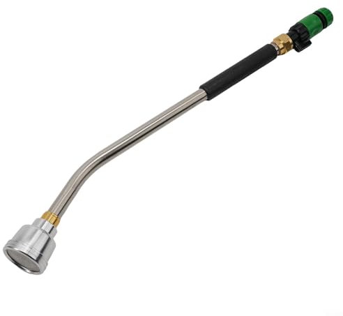 YUANGANG Varita de riego de acero inoxidable, cesta colgante, lanza de riego profesional, manguera larga, rociador de jardinería para riego de jardín, lavado de automóviles (1,27 cm)