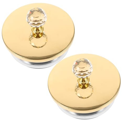 OFFSCH Couvercle De Pichet En Acier Inoxydable Pour Carafe à Eau Froide Lot De 2 Pièces Résistant à L'usure Hermétique Accessoire Pratique Pour Thé Et Soupes Compatible Carafes En Verre