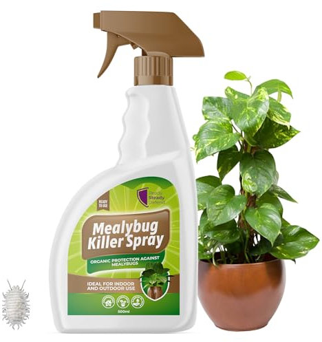 Mealybug Killer Spray 500ml - Bug Spray with Insecticidal Soap for Indoor Plants - Effective Plant Insecticide to Target Mealybugs - Easy-to-Use House Bug Killer Treatment for Vibrant Growth