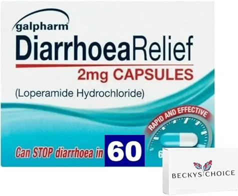 60 Anti Diarrhea Loperamide Hydrochloride Capsules (10x6) – Anti Loose Motion Instant Diarrhoea Relief 2mg Rapid & Effective Tablets