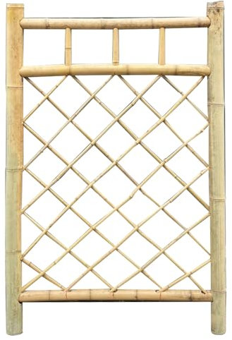 Portail de jardin en bois - Petite porte extérieure en bois avec kit d'installation facile - Entrée décorative pour cour résidentielle et terrasse (75 x 140 cm, bois)