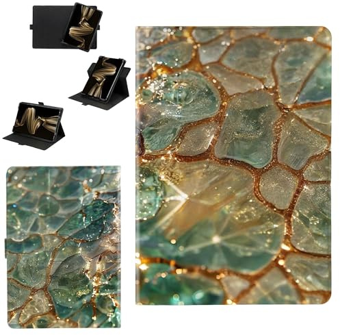 Custodia Compatibile per Amazon Fire HD 8 2024 8.0-pollici Tablet Cover Custodia Case [Funzione di rotazione a 360 gradi][Protezione rinforzata dei bordi contro le cadute] BSHL