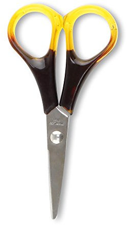 Rockingham Forge Sister Ciseaux à ongles droits, lame en acier inoxydable de 4 cm, manche effet écaille de tortue – Petits ciseaux tranchants pour les ongles, les ongles des pieds et les sourcils