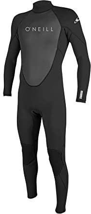 O'Neill Herren Reactor Ii 3/2mm Back Zip Full Wetsuit, Black/Black, LT EU