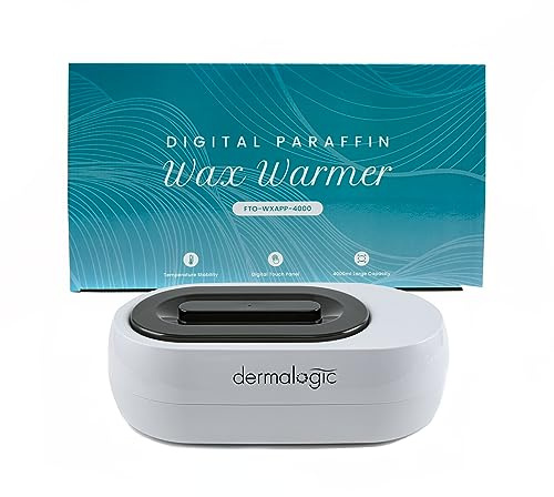 DERMALOGIC Paraffin Wax Warmer Digital Touch Screen 4000ml Wax Bath Machine for Hand and Feet Professional Home Spa Appliance