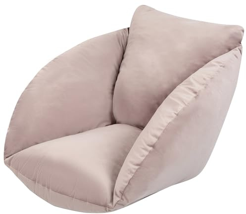 Ferocity Suspendu Hamac Chaise Coussins, Oreiller avec Dossier, Imperméable Siège de Chaise Rembourrage pour Patio Jardin, Balançoire Panier Suspendu Coussin de Siege, Rose Sale [114]
