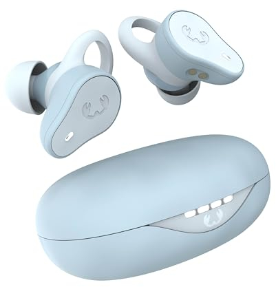 Fresh 'n Rebel Twins Move, Écouteurs sans Fil Intra-Auriculaires Bluetooth Sport, Résiste aux éclaboussures, avec Microphone, Bouton Cliquable et Contrôle du Volume, 30h D'Autonomie (Dusky Blue)