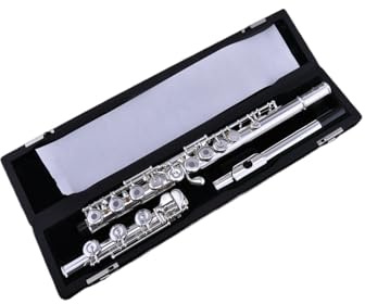 Flauto Do Foro Chiuso Flauto per flauto in argento con bocchino per strumento a fiato