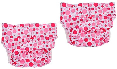 minkissy 2 Stk Windeln für ältere Menschen waschbare adult diaper Nachhaltig Erwachsenenwindel für Inkontinenz Windelhose für Erwachsene Menstruationshosen Anti-Leck-Windel Pul-Plane Rosa